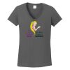 Ladies Heavy Cotton ™ 100% Cotton V Neck T Shirt Thumbnail