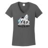 Ladies Heavy Cotton ™ 100% Cotton V Neck T Shirt Thumbnail