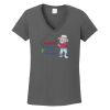 Ladies Heavy Cotton ™ 100% Cotton V Neck T Shirt Thumbnail