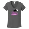 Ladies Heavy Cotton ™ 100% Cotton V Neck T Shirt Thumbnail