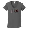 Ladies Heavy Cotton ™ 100% Cotton V Neck T Shirt Thumbnail