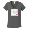 Ladies Heavy Cotton ™ 100% Cotton V Neck T Shirt Thumbnail