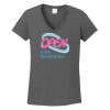 Ladies Heavy Cotton ™ 100% Cotton V Neck T Shirt Thumbnail