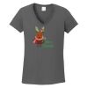 Ladies Heavy Cotton ™ 100% Cotton V Neck T Shirt Thumbnail