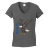 Ladies Heavy Cotton ™ 100% Cotton V Neck T Shirt Thumbnail