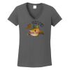 Ladies Heavy Cotton ™ 100% Cotton V Neck T Shirt Thumbnail