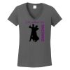Ladies Heavy Cotton ™ 100% Cotton V Neck T Shirt Thumbnail
