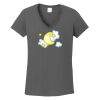 Ladies Heavy Cotton ™ 100% Cotton V Neck T Shirt Thumbnail