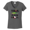 Ladies Heavy Cotton ™ 100% Cotton V Neck T Shirt Thumbnail