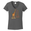 Ladies Heavy Cotton ™ 100% Cotton V Neck T Shirt Thumbnail