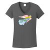 Ladies Heavy Cotton ™ 100% Cotton V Neck T Shirt Thumbnail