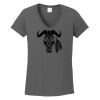 Ladies Heavy Cotton ™ 100% Cotton V Neck T Shirt Thumbnail
