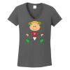 Ladies Heavy Cotton ™ 100% Cotton V Neck T Shirt Thumbnail
