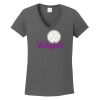 Ladies Heavy Cotton ™ 100% Cotton V Neck T Shirt Thumbnail