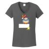 Ladies Heavy Cotton ™ 100% Cotton V Neck T Shirt Thumbnail