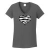 Ladies Heavy Cotton ™ 100% Cotton V Neck T Shirt Thumbnail