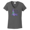 Ladies Heavy Cotton ™ 100% Cotton V Neck T Shirt Thumbnail