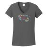 Ladies Heavy Cotton ™ 100% Cotton V Neck T Shirt Thumbnail