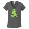 Ladies Heavy Cotton ™ 100% Cotton V Neck T Shirt Thumbnail