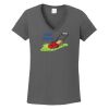 Ladies Heavy Cotton ™ 100% Cotton V Neck T Shirt Thumbnail