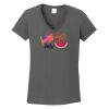 Ladies Heavy Cotton ™ 100% Cotton V Neck T Shirt Thumbnail