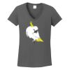 Ladies Heavy Cotton ™ 100% Cotton V Neck T Shirt Thumbnail