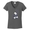 Ladies Heavy Cotton ™ 100% Cotton V Neck T Shirt Thumbnail