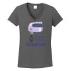 Ladies Heavy Cotton ™ 100% Cotton V Neck T Shirt Thumbnail