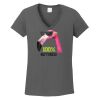 Ladies Heavy Cotton ™ 100% Cotton V Neck T Shirt Thumbnail