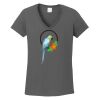 Ladies Heavy Cotton ™ 100% Cotton V Neck T Shirt Thumbnail