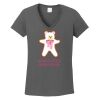 Ladies Heavy Cotton ™ 100% Cotton V Neck T Shirt Thumbnail