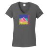 Ladies Heavy Cotton ™ 100% Cotton V Neck T Shirt Thumbnail