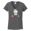 Ladies Heavy Cotton ™ 100% Cotton V Neck T Shirt Thumbnail
