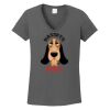 Ladies Heavy Cotton ™ 100% Cotton V Neck T Shirt Thumbnail