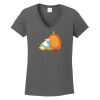 Ladies Heavy Cotton ™ 100% Cotton V Neck T Shirt Thumbnail