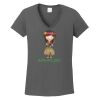 Ladies Heavy Cotton ™ 100% Cotton V Neck T Shirt Thumbnail
