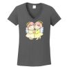 Ladies Heavy Cotton ™ 100% Cotton V Neck T Shirt Thumbnail