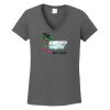 Ladies Heavy Cotton ™ 100% Cotton V Neck T Shirt Thumbnail