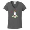 Ladies Heavy Cotton ™ 100% Cotton V Neck T Shirt Thumbnail