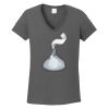 Ladies Heavy Cotton ™ 100% Cotton V Neck T Shirt Thumbnail