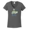 Ladies Heavy Cotton ™ 100% Cotton V Neck T Shirt Thumbnail