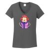 Ladies Heavy Cotton ™ 100% Cotton V Neck T Shirt Thumbnail