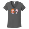Ladies Heavy Cotton ™ 100% Cotton V Neck T Shirt Thumbnail