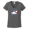 Ladies Heavy Cotton ™ 100% Cotton V Neck T Shirt Thumbnail