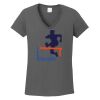 Ladies Heavy Cotton ™ 100% Cotton V Neck T Shirt Thumbnail