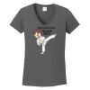 Ladies Heavy Cotton ™ 100% Cotton V Neck T Shirt Thumbnail