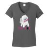 Ladies Heavy Cotton ™ 100% Cotton V Neck T Shirt Thumbnail