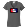 Ladies Heavy Cotton ™ 100% Cotton V Neck T Shirt Thumbnail