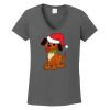 Ladies Heavy Cotton ™ 100% Cotton V Neck T Shirt Thumbnail