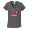 Ladies Heavy Cotton ™ 100% Cotton V Neck T Shirt Thumbnail